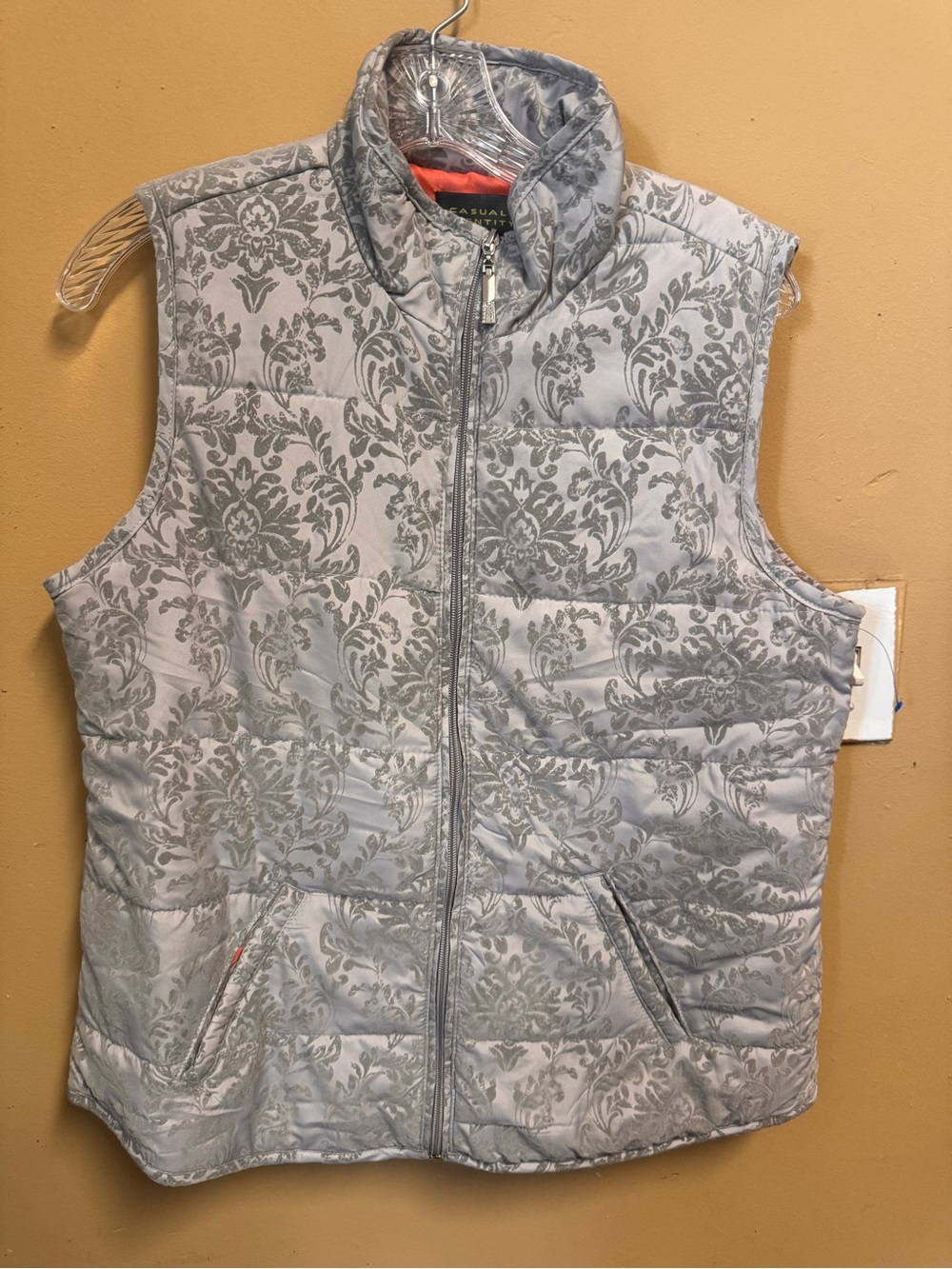 Casual Comfort Women's Light Gray Quilted Vest